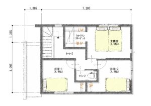 区画7　建物　2階　配置図