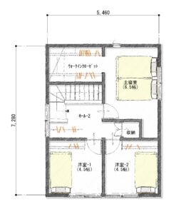 区画4　建物　2階　配置図