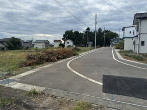 既存道路　西側（区画2側から撮影）