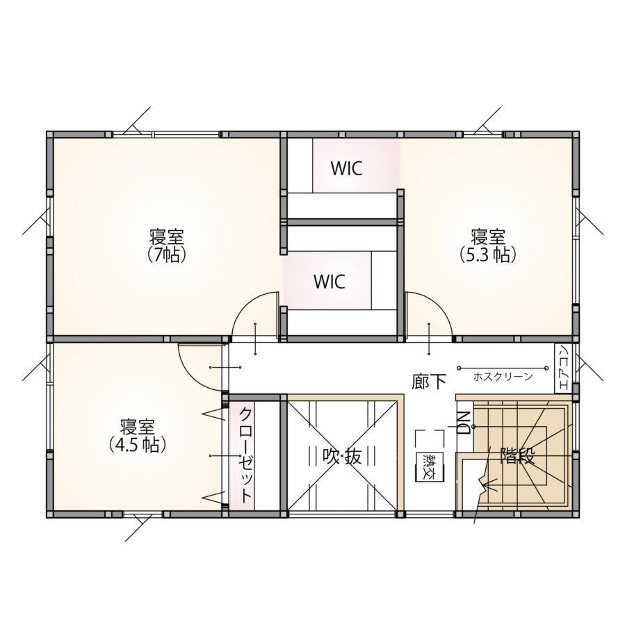 2階間取り図