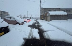 前面道路含む敷地写真